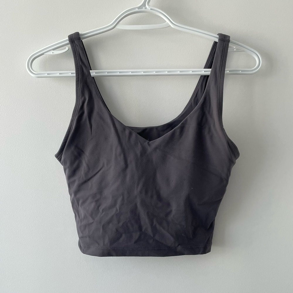 Grey Yoga Crop Tank - size 6